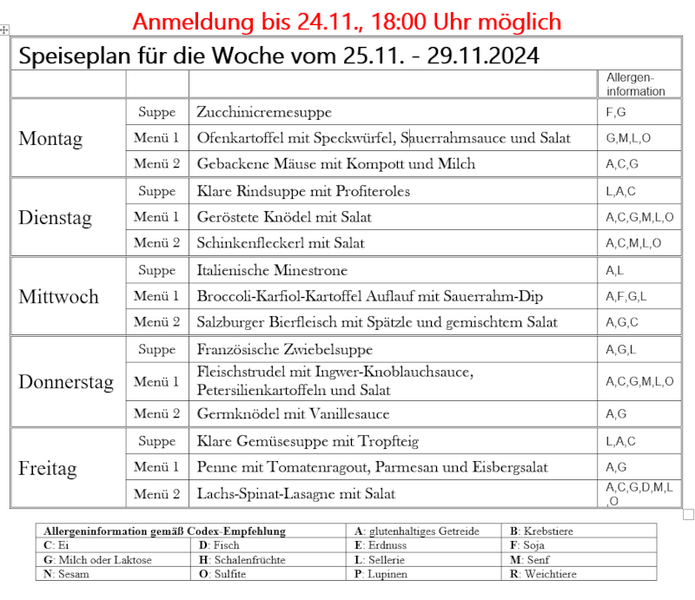 speiseplan kw 48