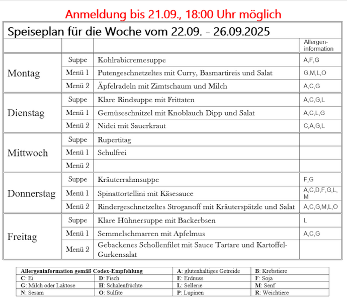 speiseplan kw39